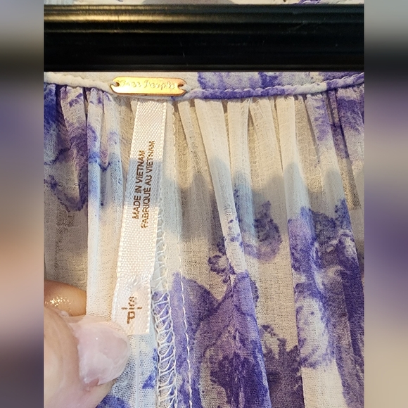 Free People Purple and White Floral Maxi Dress - Picture 5 of 16